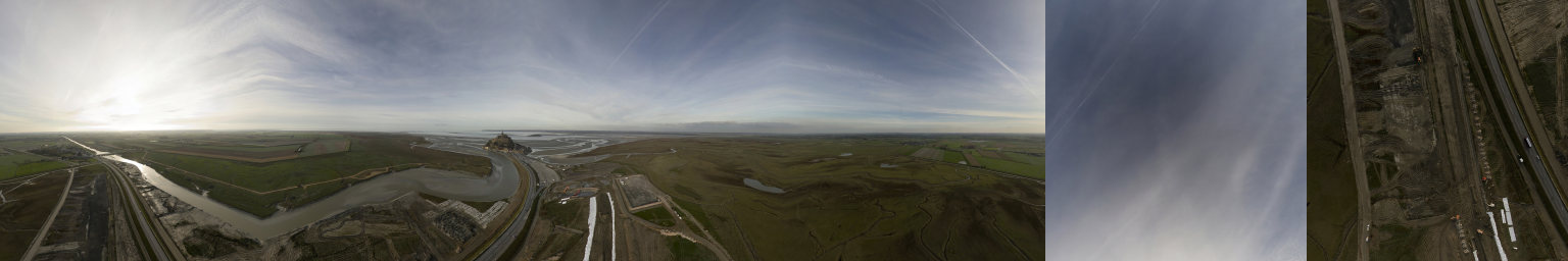 Visite virtuelle du chantier de la digue au Mont Saint Michel