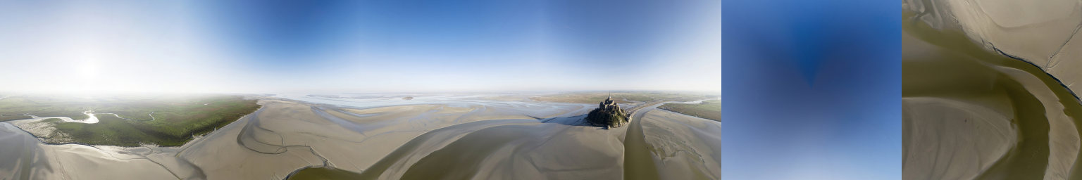 Visite virtuelle du Couesnon à l'Ouest du Mont Saint Michel
