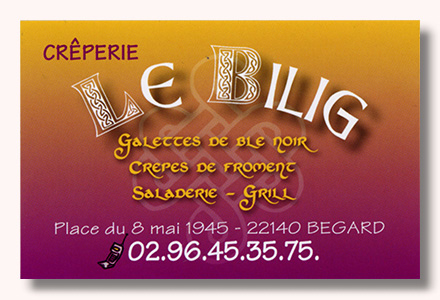 Carte de visite du Bilig